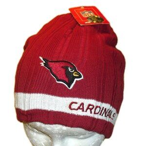 Arizona Cardinals Mens Adult Reebok Stripe Beanie Winter Hat Cap New Tags Nfl